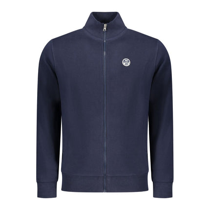 North Sails Blue Cotton Men Sweatshirt