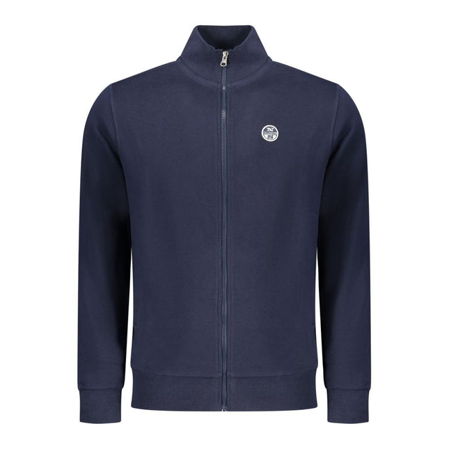 North Sails Blue Cotton Men Sweatshirt