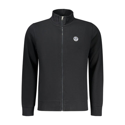 North Sails Black Cotton Men Sweatshirt