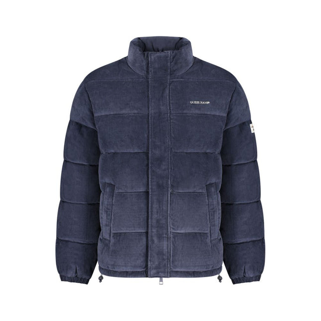 Guess Jeans Blue Polyester Men's Jacket