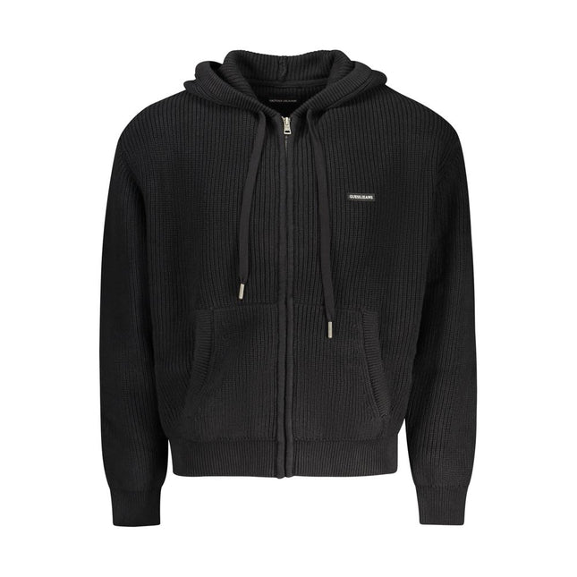Guess Jeans Black Organic Cotton Men's Cardigan