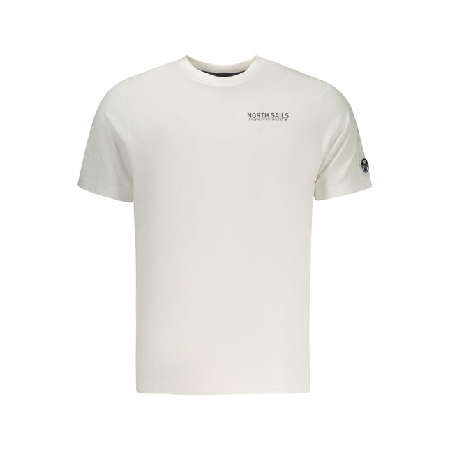 North Sails White Cotton Men T-Shirt
