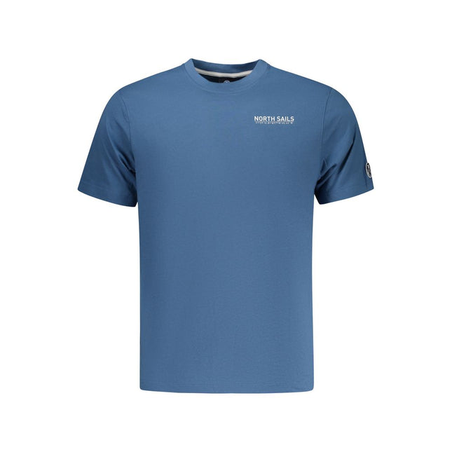 North Sails Blue Cotton Men T-Shirt