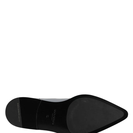 Dolce & Gabbana Light Gray Chelsea Short Ankle Boots Shoes