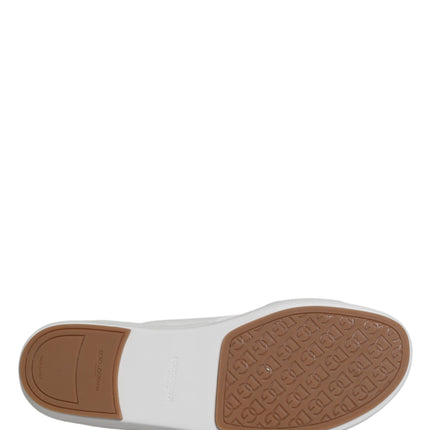 Dolce & Gabbana White DG Cutout Slides Slippers Flats Shoes