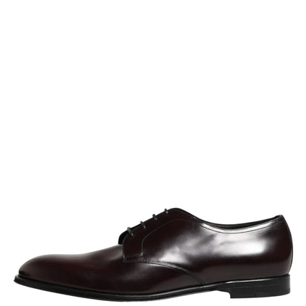 Dolce & Gabbana Black Lace Up Leather Dress Derby Men Shoes