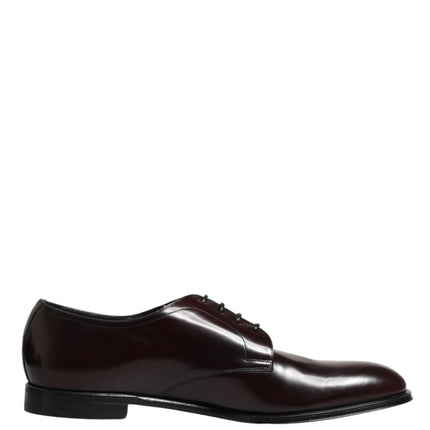 Dolce & Gabbana Black Lace Up Leather Dress Derby Men Shoes