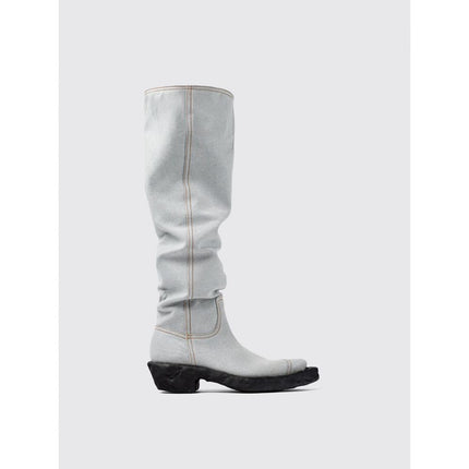 Camperlab Blue Denim And Rubber Ankle Boots