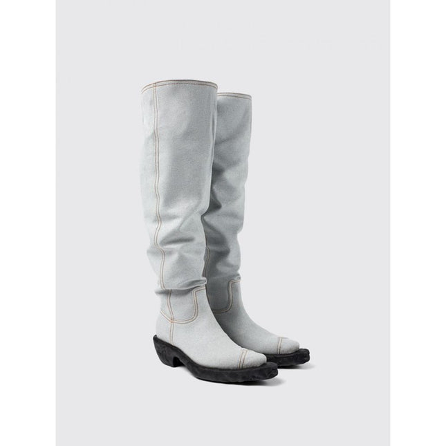 Camperlab Blue Denim And Rubber Ankle Boots