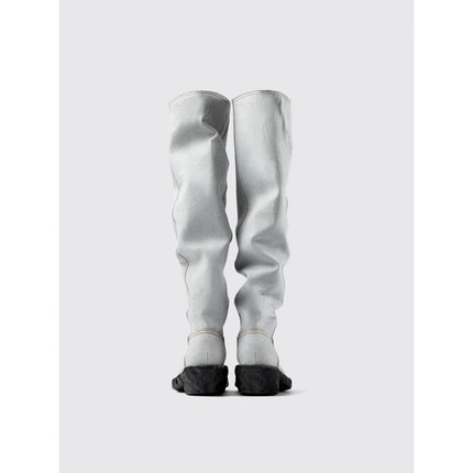 Camperlab Blue Denim And Rubber Ankle Boots