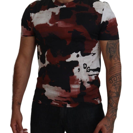 Dolce & Gabbana Multicolor Tie Dye Cotton Crew Neck T-shirt