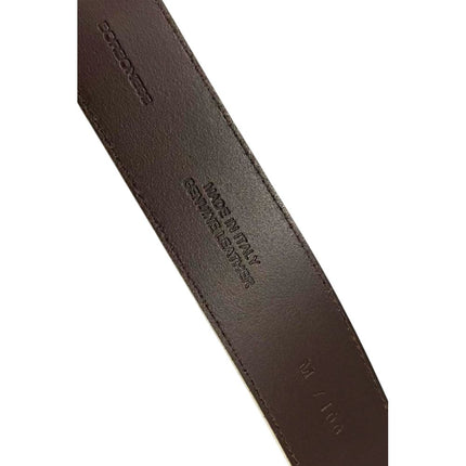 Borbonese White Leather Men Belt