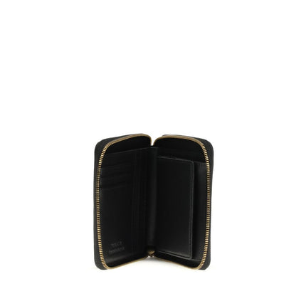 PINKO Black Calf Leather Bos Taurus Wallet