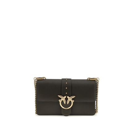 PINKO Bicolor Calf Leather Bos Taurus Shoulder Bag