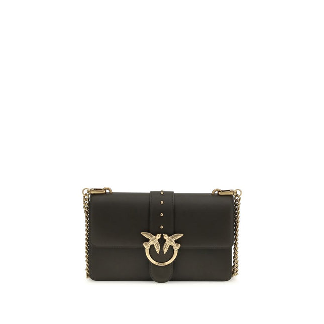 PINKO Bicolor Calf Leather Bos Taurus Shoulder Bag