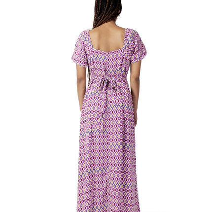 Only Purple Viscose Casual Dress