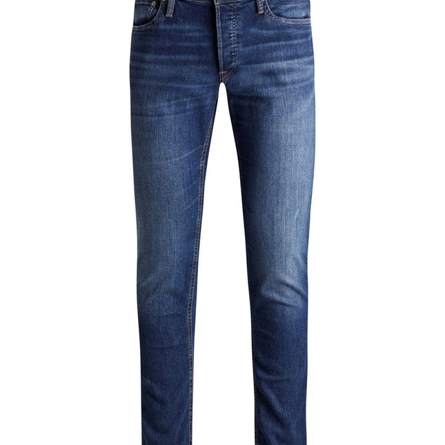 Jack & Jones Blue Cotton Slim Fit Jeans