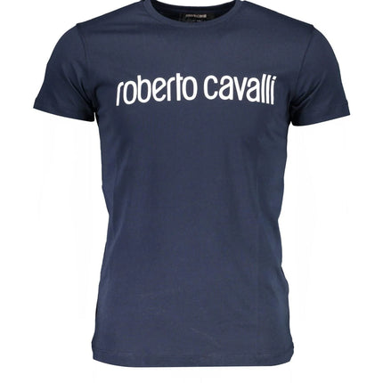 Roberto Cavalli Blue Cotton T-Shirt