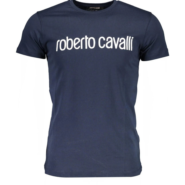 Roberto Cavalli Blue Cotton T-Shirt
