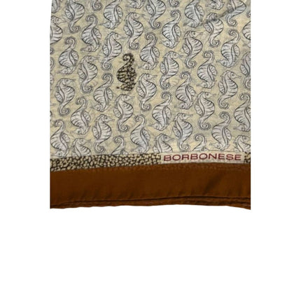 Borbonese Brown Silk Women Scarf
