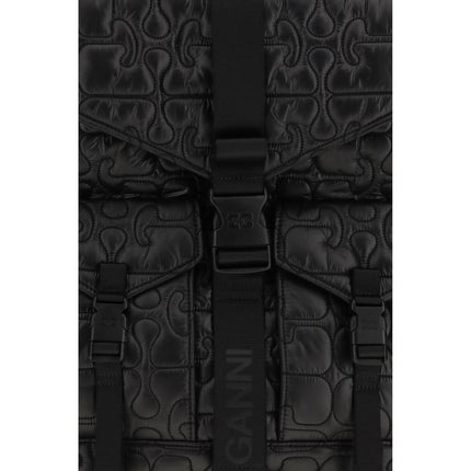 Ganni Black Polyamide Backpack
