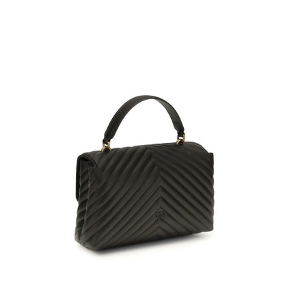 PINKO Bicolor Calf Leather Bos Taurus Handbag