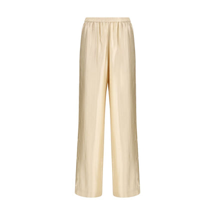Loulou De Saison Beige Viscose Casual Pants