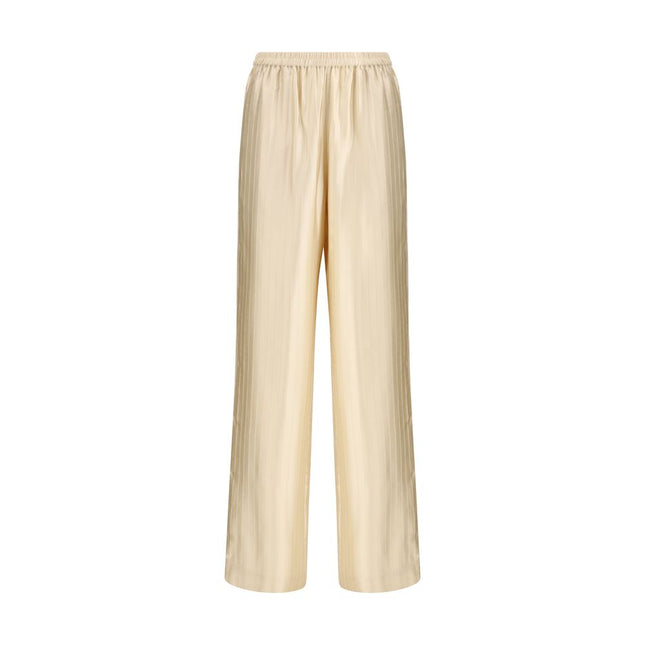 Loulou De Saison Beige Viscose Casual Pants