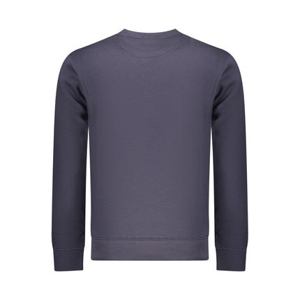 Coveri Moving Blue Cotton Men Sweatshirt
