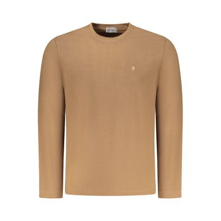 Coveri Moving Marrone Cotton Men T-Shirt