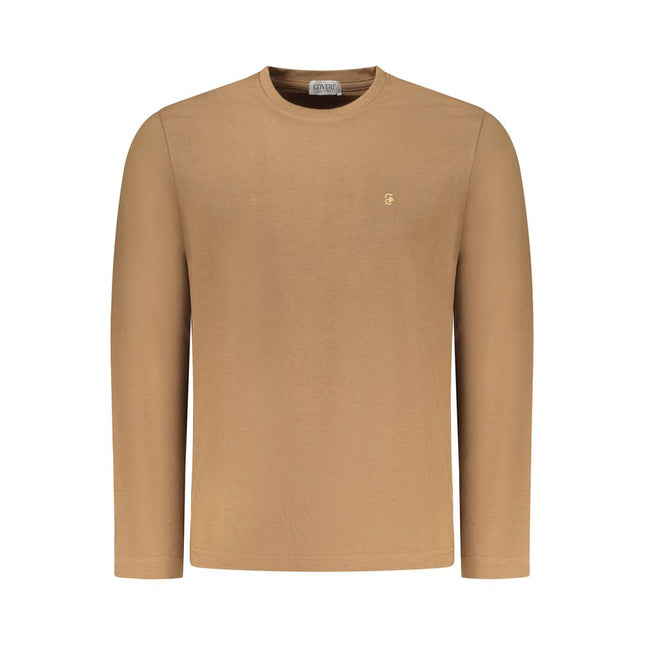 Coveri Moving Marrone Cotton Men T-Shirt