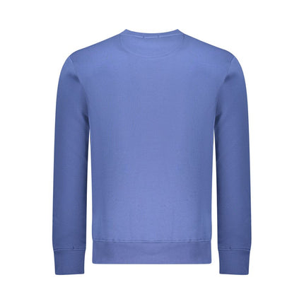 Coveri Moving Blue Cotton Men Sweatshirt