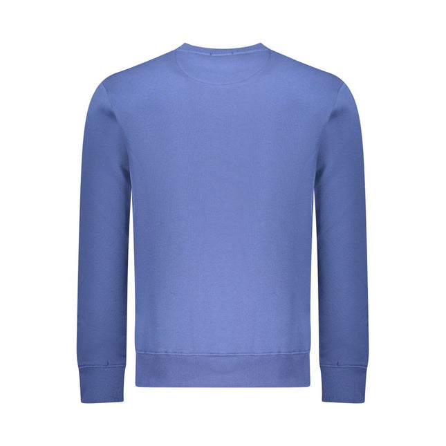 Coveri Moving Blue Cotton Men Sweatshirt