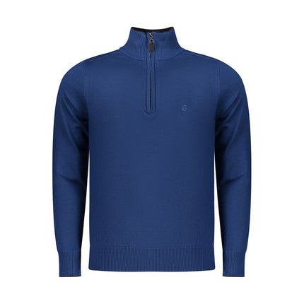 Coveri Moving Blue Viscose Men Sweater