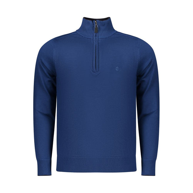 Coveri Moving Blue Viscose Men Sweater
