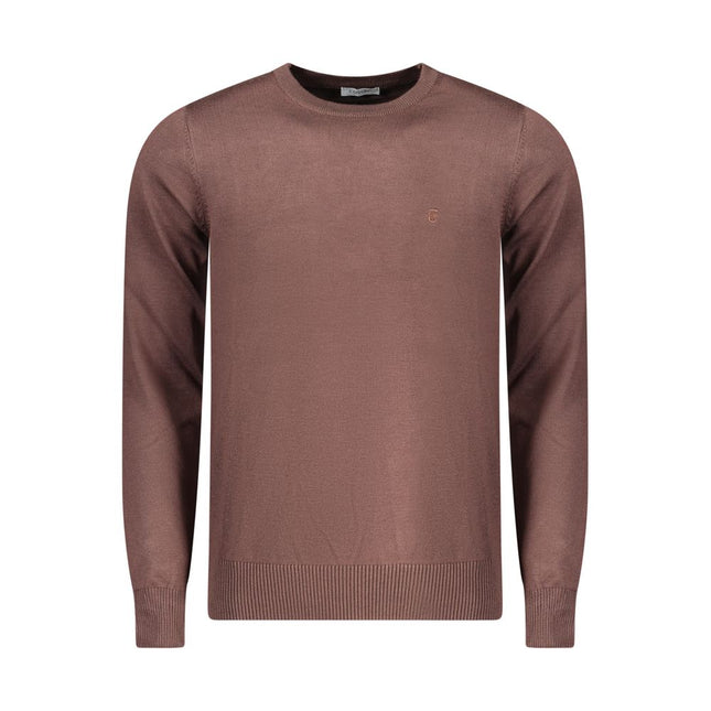 Coveri Moving Marrone Viscosa Mens Sweater