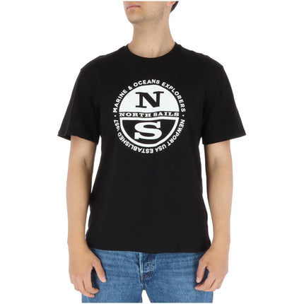 North Sails Black Cotton T-Shirt