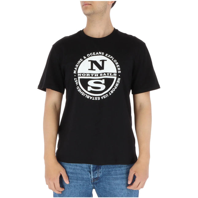 North Sails Black Cotton T-Shirt