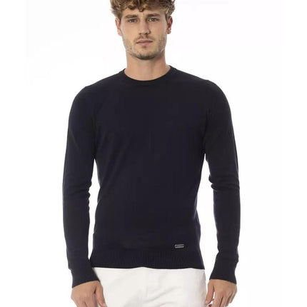 Baldinini Trend Blue Cashmere Sweatshirt