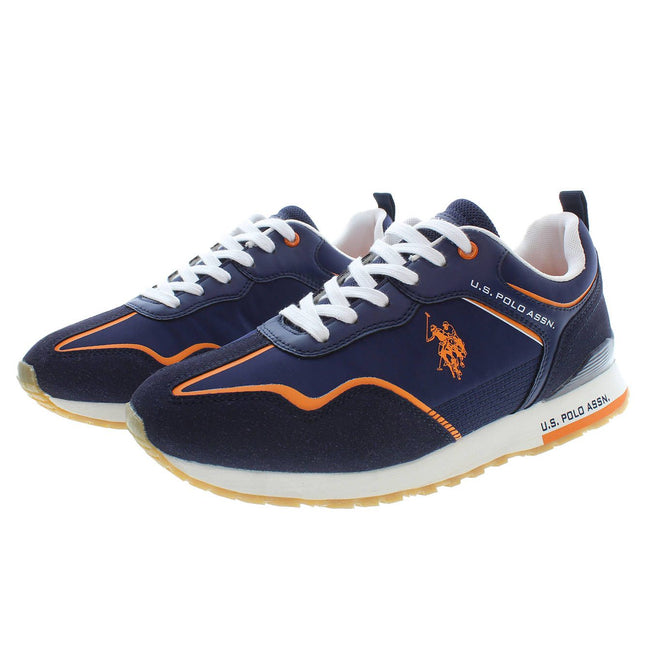 U.S. POLO ASSN. Blue Polyester Athletic Sneakers