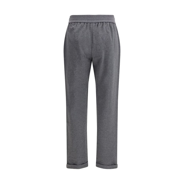 Brunello Cucinelli Gray Cotton Athletic Pants