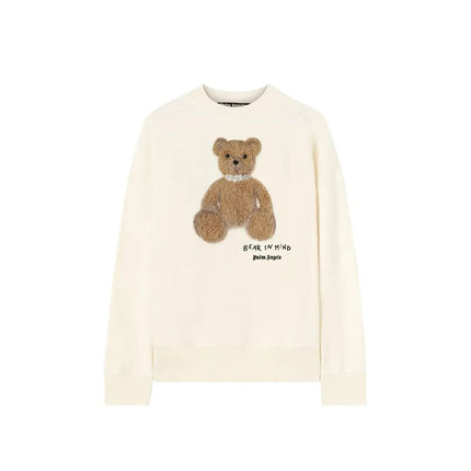 Palm Angels White Cotton Sweatshirt