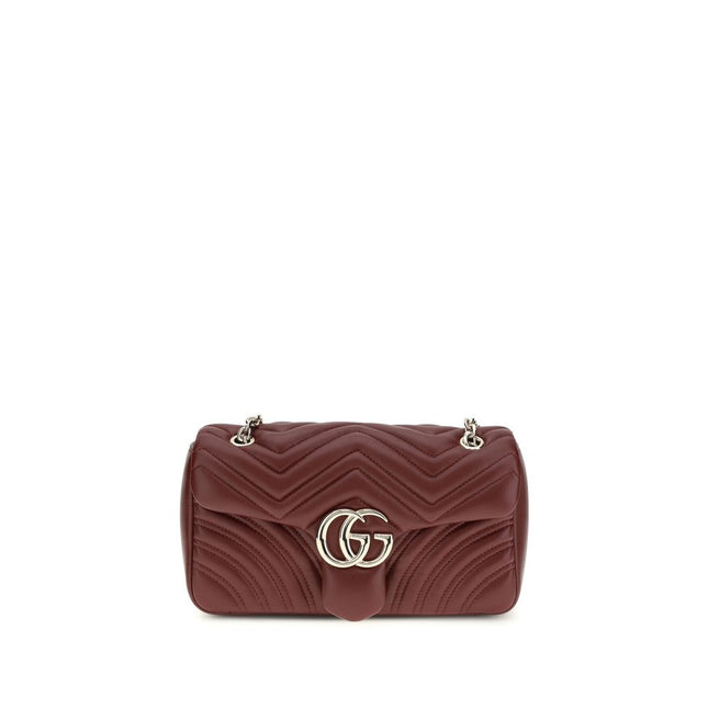 Gucci Bordeaux Calf Leather Bos Taurus Shoulder Bag