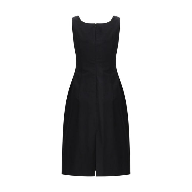 Magda Butrym Black Cotton Casual Dress