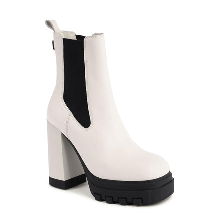 Tommy Hilfiger White Leather Ankle Boots