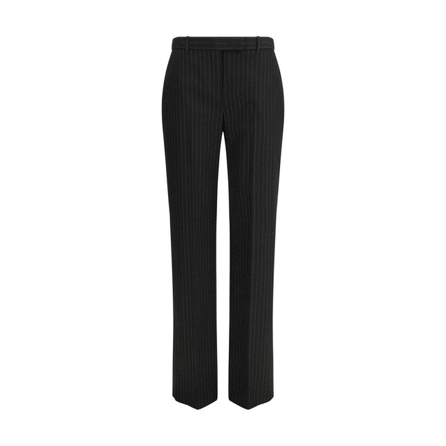 Alexander McQueen Black Wool Oves Aries Dress Pants