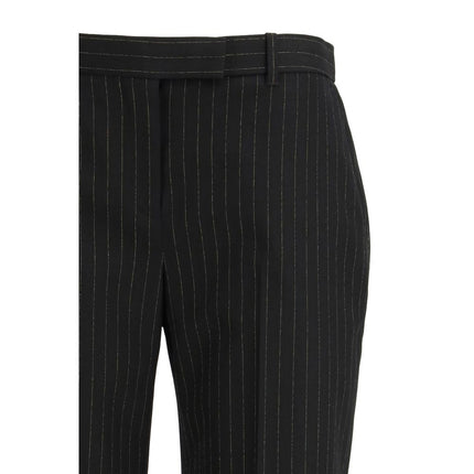 Alexander McQueen Black Wool Oves Aries Dress Pants