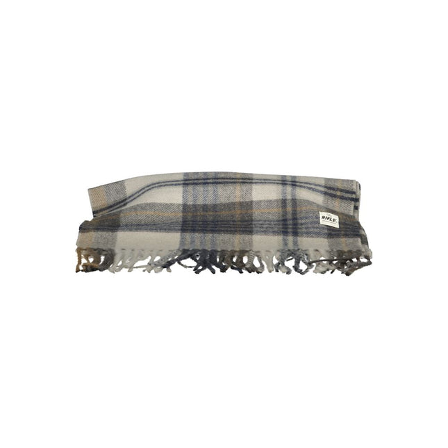 Rifle Grigio Polyester Men Scarf Rifle