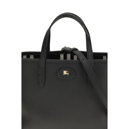 Burberry Black Calf Leather Bos Taurus Shoulder Bag