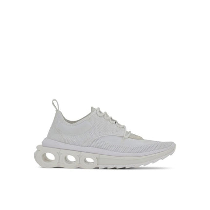 Salvatore Ferragamo White Nylon Athletic Sneakers